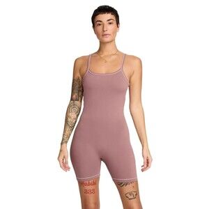 Nike Zenvy Dri-FIT Short Bodysuit tights FN3031-208 Women's Large NEW